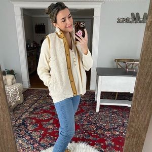 Madewell Sherpa vest